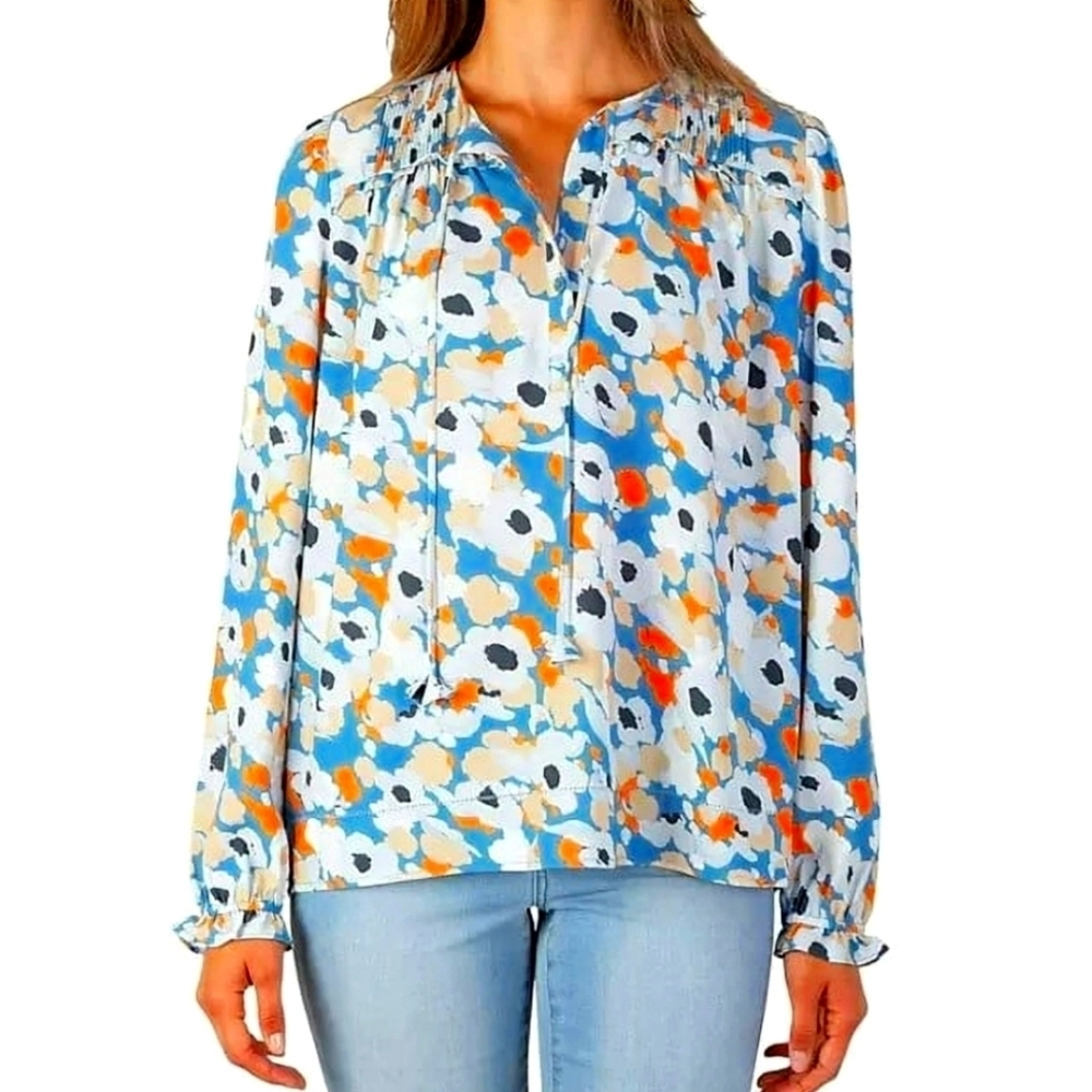Joie Limited Edition Plus Size Peasant Top XXL Floral Fields Print Popover